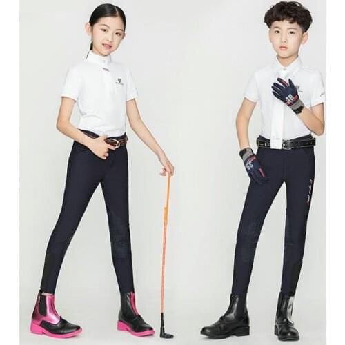 New Childrens Mens And Womens Silicone Non-slip Equestrian Clothing Comfortable And Wear-resistant Riding Breeches