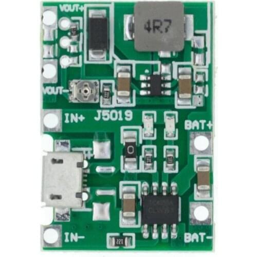 3.7V 4.2V Lithium Li-ion 18650 Battery Charger Board DC-DC Step Up Boost Lithium Battery Charging Step-Up Board Module