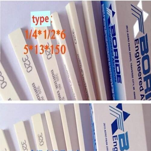 BORIDE Oil Stone Strip AO White 5x13x150mm 1/4*1/2*6" #150 #220 #320 #400 #600 each box free shipping