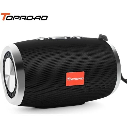TOPROAD Bluetooth Speaker Portable Wireless HIFI Stereo Loudspeakers Support TF FM Radio Mic AUX Music Column for Phones PC