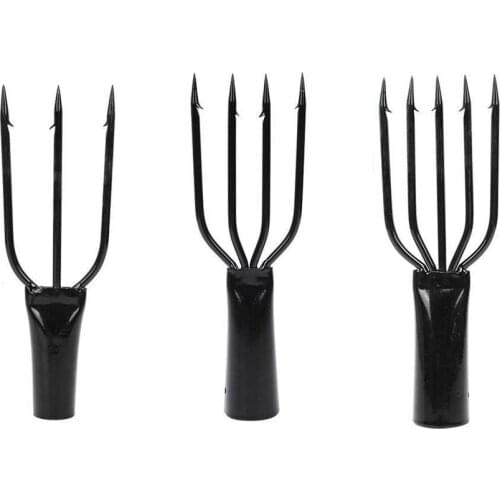 Barbed Stainless Steel Spring Harpoon 3/4/5 Prong Fishing Gear Fishing Bar Barb Ice Fishing Fork Accessories