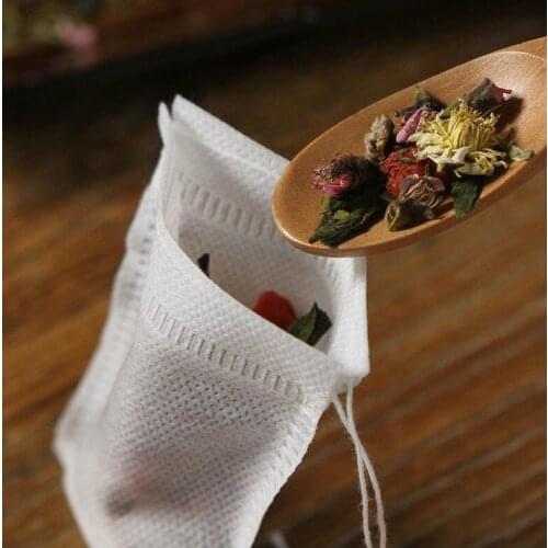 50/100Pcs/Lot Teabags food grade Empty Scented Tea Bags With String Heal Seal Filter Paper for Herb Loose Tea Tea Bags