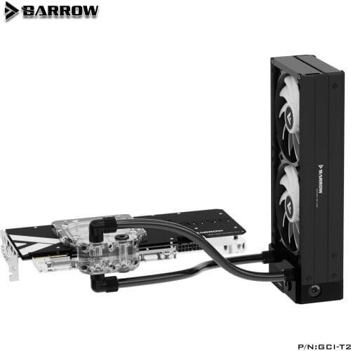 Barrow PUMP Radiator + GPU Block water cooling kit, For all kinds GPU MOD Radiator, 5V ARGB 3PIN AURA SYNC Custom GPU Block