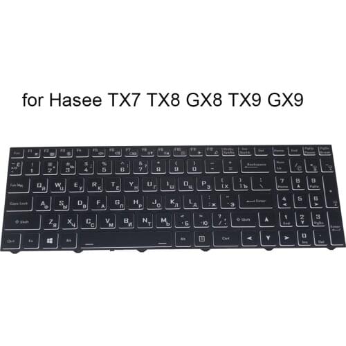 Russian backlight keyboard for Hasee GX9 GX8 TX9 CT5DK TX8 CT5DH TX7 CT5DS RU computer keyboard New works 6-80N15Z0-01D-1 CNY-WJ