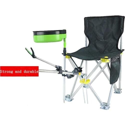 Fishing Chair outdoor multifunctional Folding chair four-leg adjustable aluminum alloy Camping chair For fishing