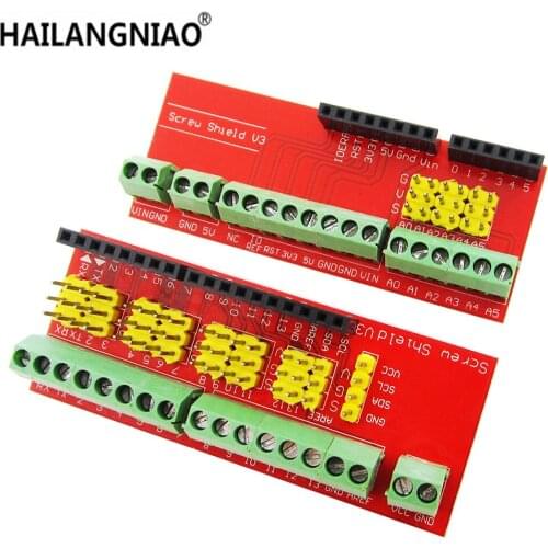 Screw Shield V1 terminal V3 expansion board is compatible UNO R3 Interactive Media Moudle