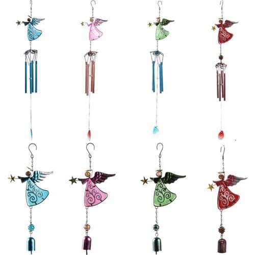 1pcs Fashion Wind Chimes Outdoor Garden Porch Balcony Home Decoration Wind Bells Ornament Craetive Angel Windchimes Room Decor