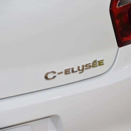 10x C-Elysee ABS Emblem Sticker For Car Rear Trunk Styling Accessories