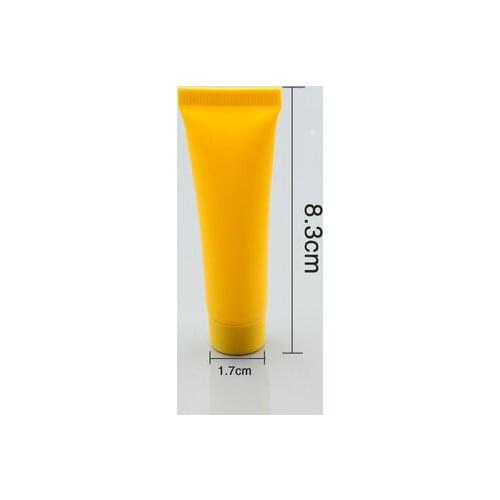 15ml yellow mildy wash soft tube Cosmetic Containers Cream Lotion Empty Tubes butter hand cream tube