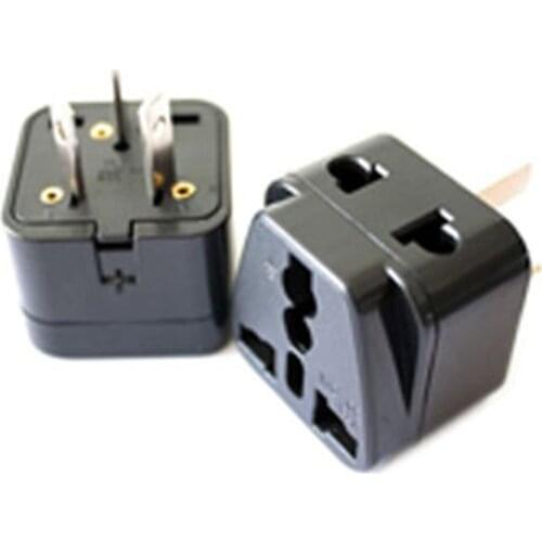 3 pin Chinese Power Plug Adapter Travel Converter Australia UK USA EU Wholesale
