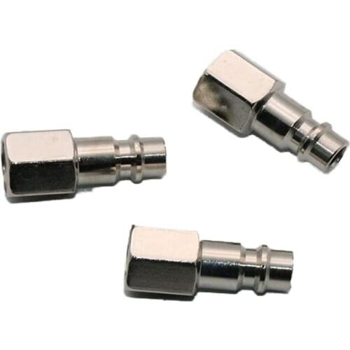 3 PCS 1/4" Female NPT Thread Air Compressor Hose Quick Coupler Plug Fitting European Air Quick Connector Pneumatic Fitting