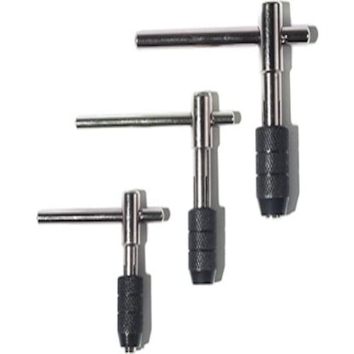 Free shipping of 1pc adjustable Tap wrench 3mm-6mm T-Handle Ratchet Ratcheting Tap Wrench tool Chuck Type M3-M6