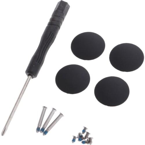 Pro A1278 A1286 A1297 Bottom Case Rubber Feet Kit, 1.3x1.3cm, Black