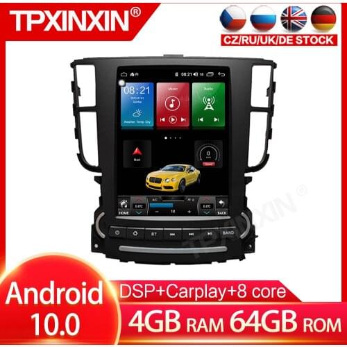 For Acura TL Android 10.0 Car Multimedia Player GPS Navigation Head Unit Auto Radio Audio Stereo Tape Recorder Wireless Carplay