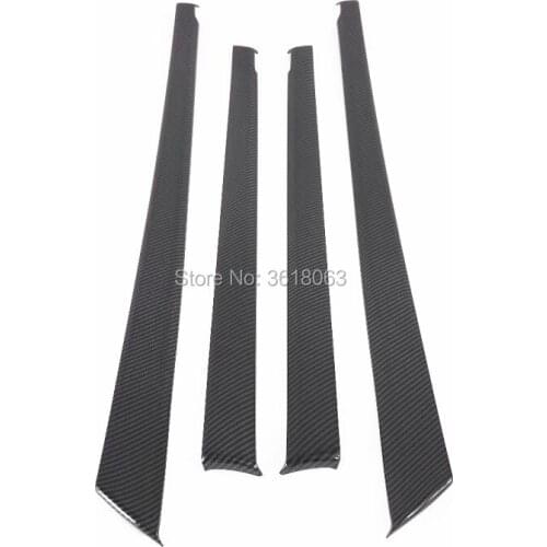 For Mazda 3 2019 2020 Carbon Fibre Inner Door Armrest Panel Strip Trims Side Cover Sticker Car-Styling Decoration Accessories