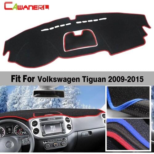 Car Interior Dashboard Mat Carpet Instrument Platform Avoid Light Pad Desk Cover Anti Slip For Volkswagen Tiguan 2009-2015