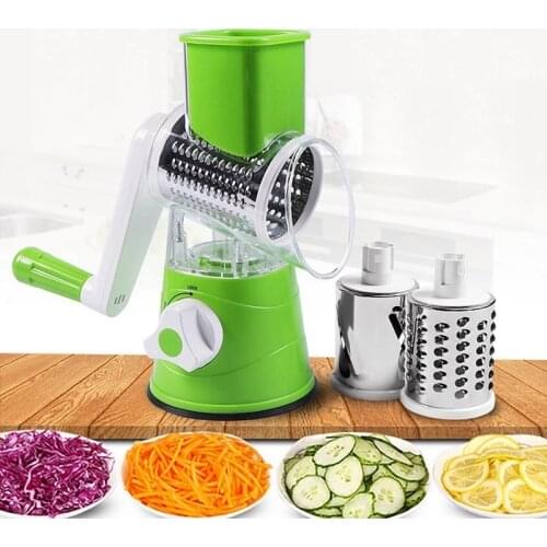 3 In1 Kitchen Multifunctional Vegetable Cutter Round Grater for Vegetables Spiralizer Potato Slicer Kitchen Gadgets