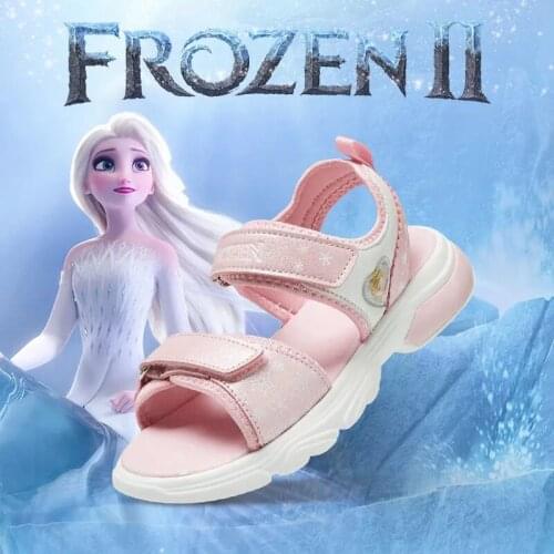 Disney girls sandalscartoon frozen elsa summer new student jelly shoes baby girl shoes non-slip soft-soled slippers