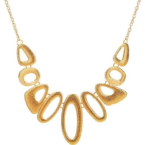 New style Exaggerated Water Drop Geometric Irregular Metal Necklace Sexy Short Clavicle Supply Wholesale alloy gold neckalces