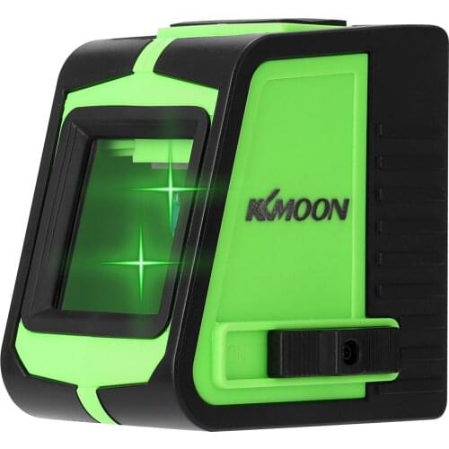 KKmoon Multifunctional 2 Lines Laser Level Instrument Self-leveling Laser Level Laser Leveling Device with Sound Alarm Function