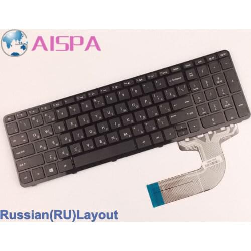 100% New Laptop Keyboard For HP Pavilion 15-d027cl 15-d030nr 15-d035dx 15-d037dx 15-g049ca With Frame Russian RU Version