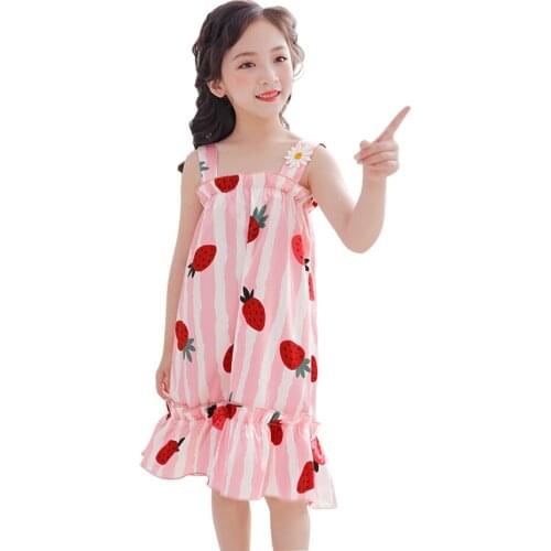 Dresses For Girls Floral Pattern Kids Party Dresses For Girls Floral Kid Dress Summer Clothes For Girls 6 8 10 12 14
