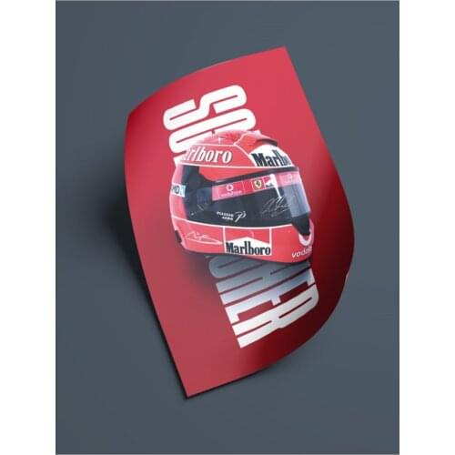 Home Decoration Size: 20*30 Cm 3 Mm Raw MDF Schumacher Formula 1 Poster Double-Sided Tape Can Be Pasted With