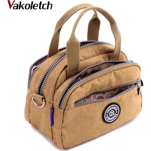 Female Tote Shoulder Bags Girls Casual Handbags Crossbody School Bag Fashion Womens Waterproof Nylon Messenger Bags KL775