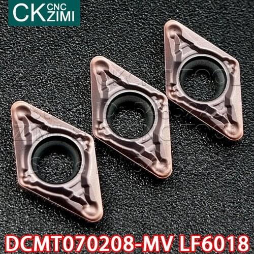 DCMT070208-MV LF6018 DCMT 070204 MV LF6018 Carbide Inserts Internal Turning Insert Tool CNC Metal Lathe Tool For Stainless Steel