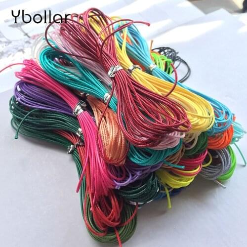 1mm 4 Meters Waxed Cotton Cord Beading Waxed String Rope for Jewelry Making Bracelet Necklace DIY Macrame Thread