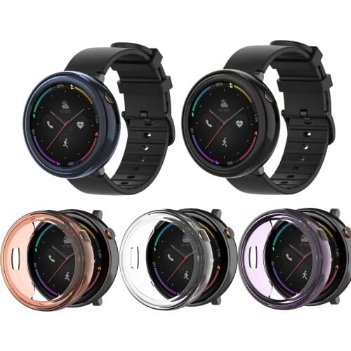 TPU Soft Edge Protector Case Shell Smartwatch Frame For Amazfit Nexo A1903 Sport Smart Watch Protective Bumper Cover Accessories