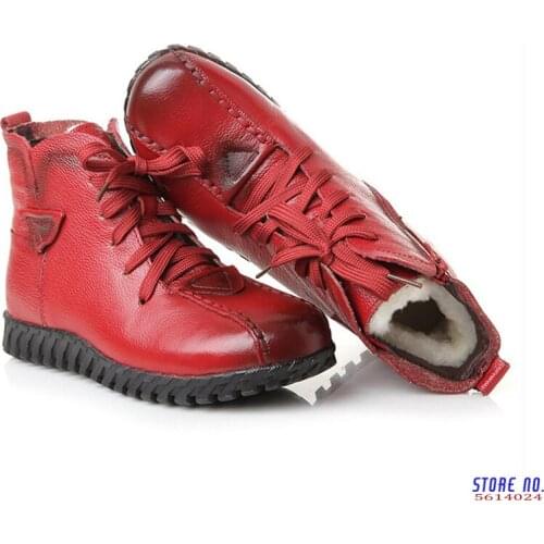 Cuculus 2021 New Cotton-padded Flat Bottom Increase Soft Sole Shoes Woman Winter Warm Boots Women Boots 1869