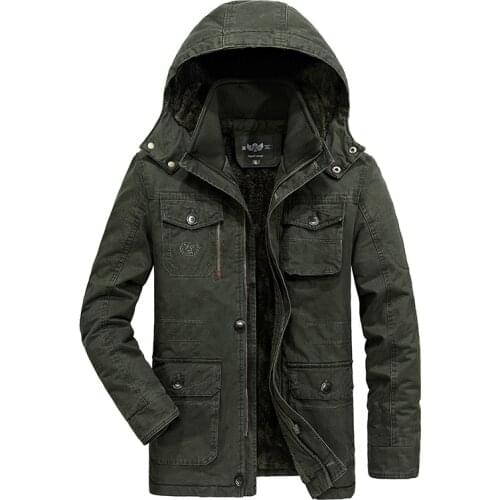 Winter Jacket Men 7XL 8XL Warm Big Size Coat 2020 Thicken Windbreaker High Quality Fleece Cotton-Padded Parkas Military Overcoat