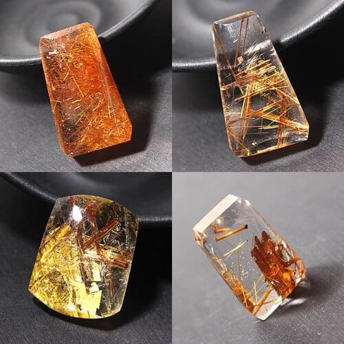 2pcs Natural Rutilated Quartz Point Tibet Himalayan High Altitude Hair Crystal Wand Reiki Healing Spiritual Meditation Tower