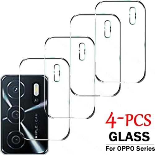4PCS Tempered Glass for OPPO A16 A15 A15S A53 A53S A72 A73 A74 A93 A94 A95 5G 4G Camera Screen Protector Protective Phone Film