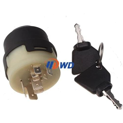 85804674 701/80184 50988 330262 1532371C2 Ignition Switch With Keys for JCB jcb200 jcb220 New Holland LB110 LB115 LV80 U80 U80B