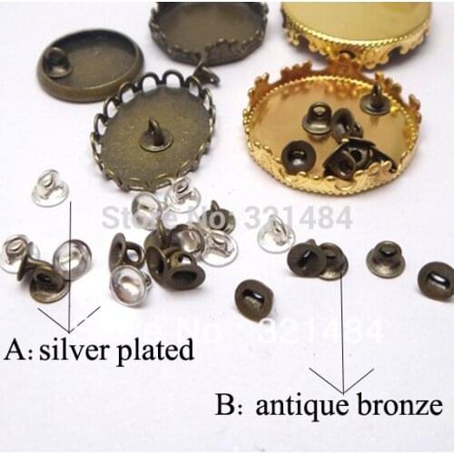 Antique bronze/Silver plated 2000pc Jewelry Findings silver plated Pendant Beads Cap Bail Connectors for Globe Bottle Vials DIY
