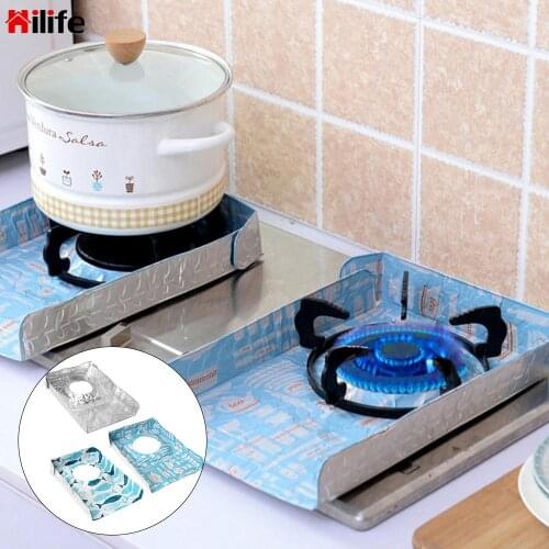 2pcs Splotch Proof Non Stick Gas Stove Protector Pad Gas Stove Burner Cover Liner Mat Home Decoration Aluminum Foil Reusable