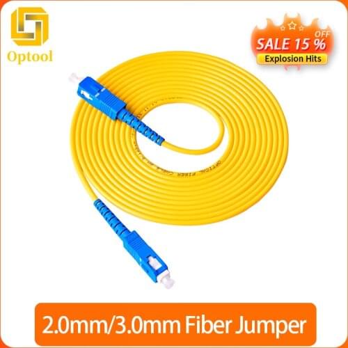 Free shipping 30 Meters SC-SC SM SX30M 9/125um SC/UPC Fiber Optic Patch Cord Optical Fiber Jumper Cable