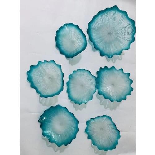 Hot Sale Glass Wall Decorative Plates Blown Glass Wall Art Custom Made Plates