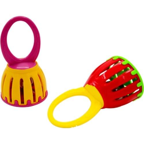 Baby Music Orff Instruments Stick Shaker Childrens Baby cage bell Handbell Early education music aids baby rammelaars handvat