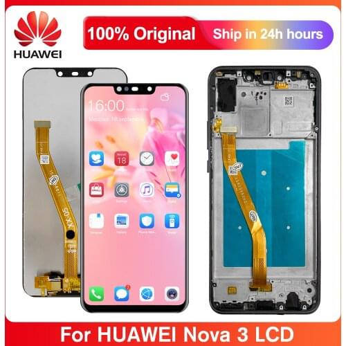 6.3'' Original Screen For Huawei Nova 3 Nova3 LCD Display Touch Screen Digitizer Assembly Parts For Huawei Nova 3i Nova3i LCD