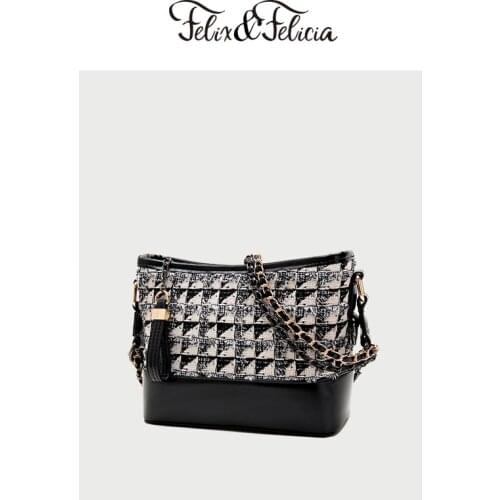 FELIX & FELICIA Brand Fashion Shoulder Bags For Women Luxury Handbag Ladies PU Leather Messenger Designer Crossbody Chain Bag