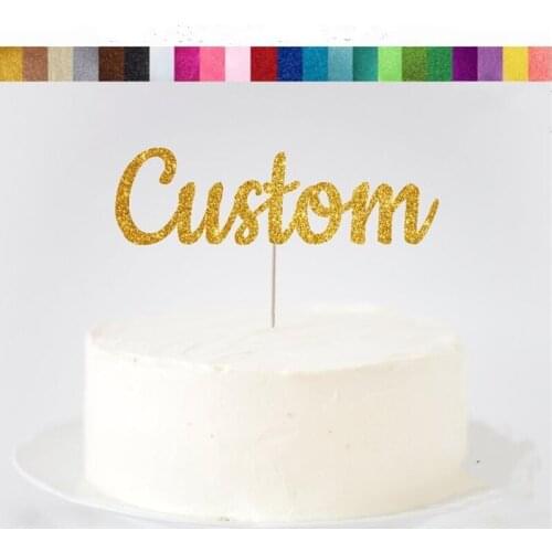 Custom Cake Topper, Name Cake Topper, Personalised Name Cake Topper, Customized Glitter Name Cake Topper, Cake Topper
