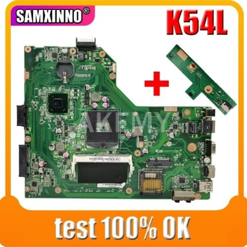 K54L Motherboard REV 3.0 For Asus X54H K54L K54LY 4G RAM Laptop motherboard K54L Mainboard K54L Motherboard test 100% OK