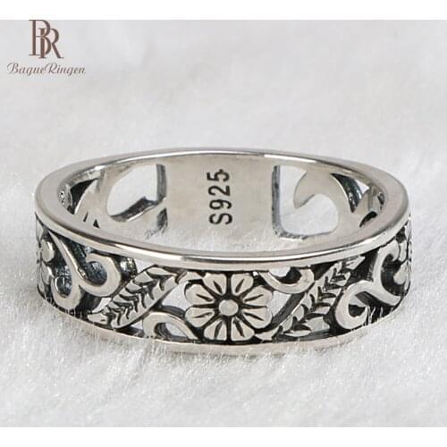 Bague Ringen classic silver 925 ring for charm women anniversary wedding party wholesale gift size 6-10 fine jewelry