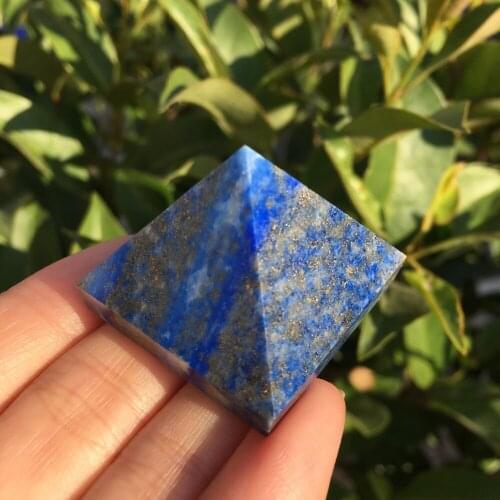 41g Healing natural lapis lazuli quartz crystal pyramid natural stones and minerals for gift