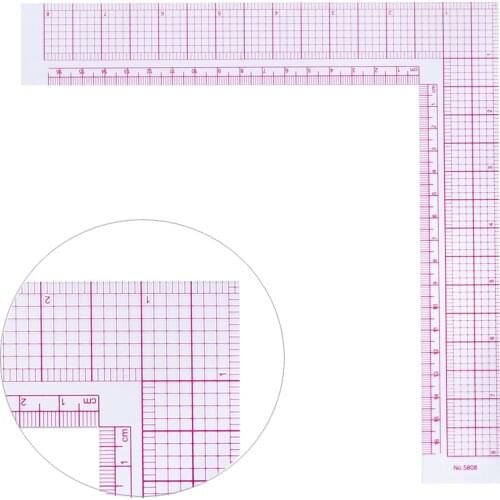 Nonvor L-shaped square Apparel Sample Making, Cutting Ruler, Sleeve Ruler, DIY Clothing Sample Grading Proofing Cutting Ruler
