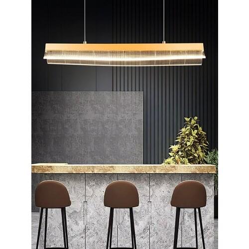 Les Restaurant Chandelier Personality Living Room Dining Table Office Lamp Creative Shopping Mall Garden Long Strip Model Room