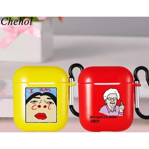 Cute Cartoon Case for Apple Airpods Pro 1 2 Soft Silicone Bluetooth Wireless Headset Earphones Cases Headphone Protection Cover